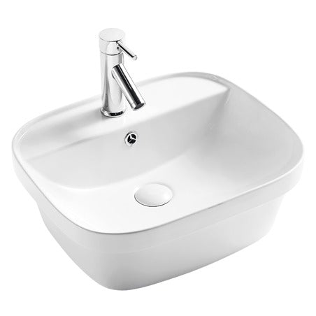 BA340 — Curved Square design Drop-in Basin