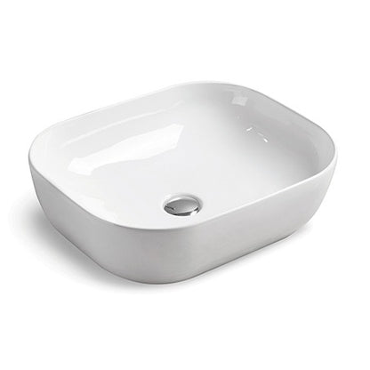 BA510 — Above Counter Basin Unique Curved Rectangular Shape - in 4 Colors