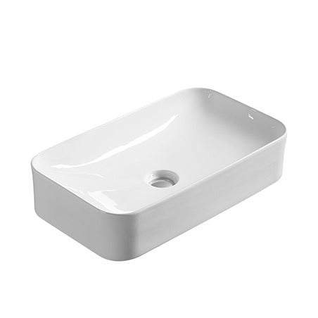 BA570 — Above Counter Basin - Rectangular Design with Soft Edges