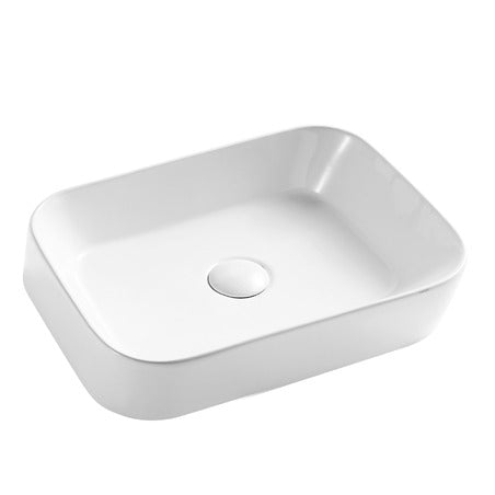 BA710 — Rectangular Above Counter Basin with Soft Edges