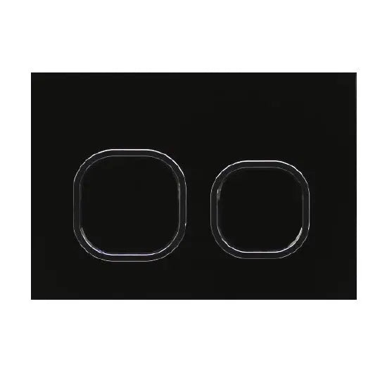 BB05 — R&T Square Glass Dual Flush Button 