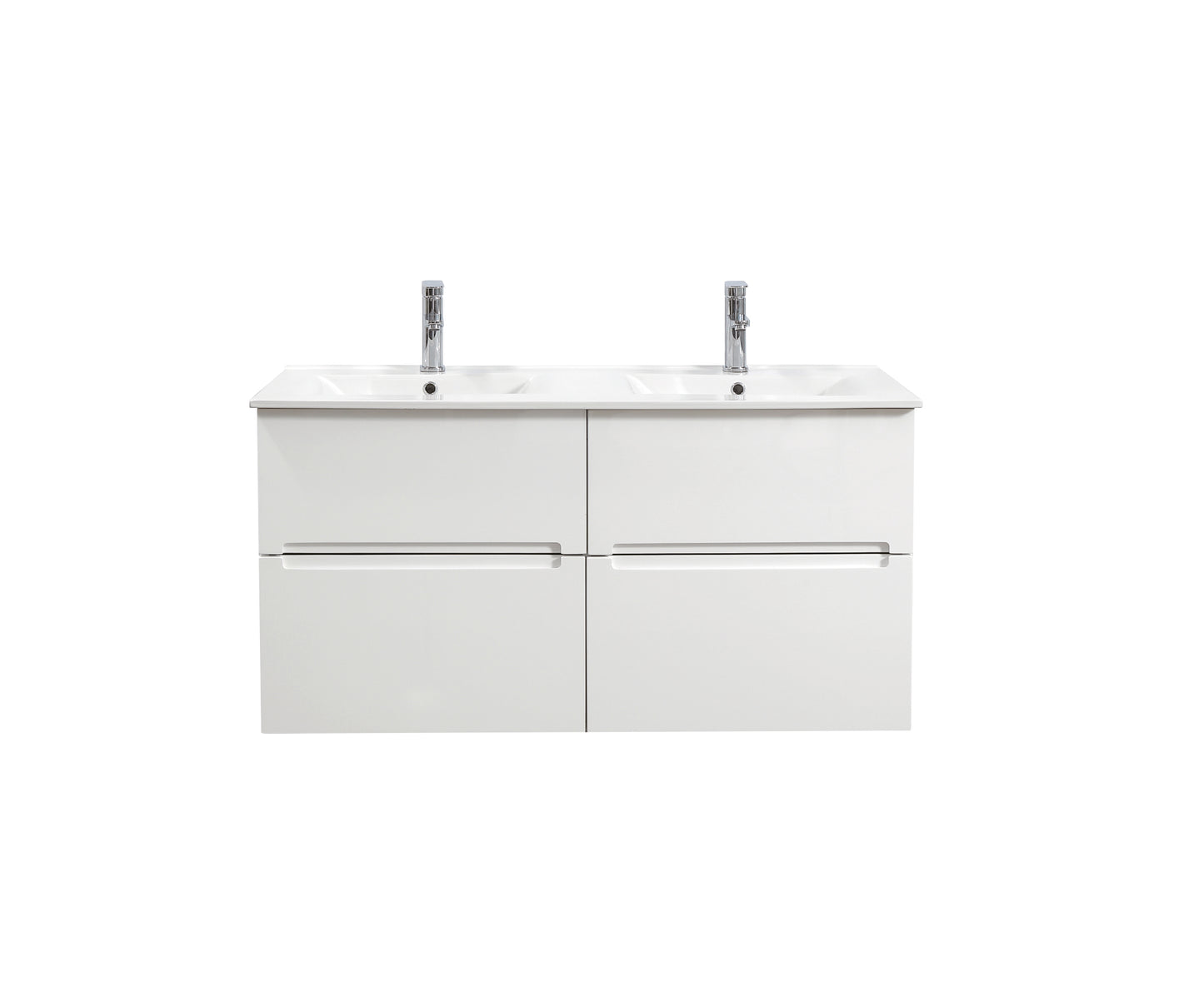 BELLA Wall Hung Vanity - in 3 Sizes - Ceramic or Stone Top