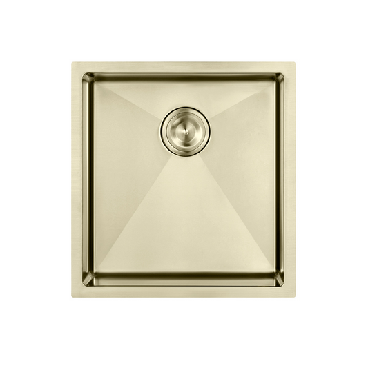 Atlas Single Bowl Kitchen Sink in Champagne Gold - Handmade 450x250mm
