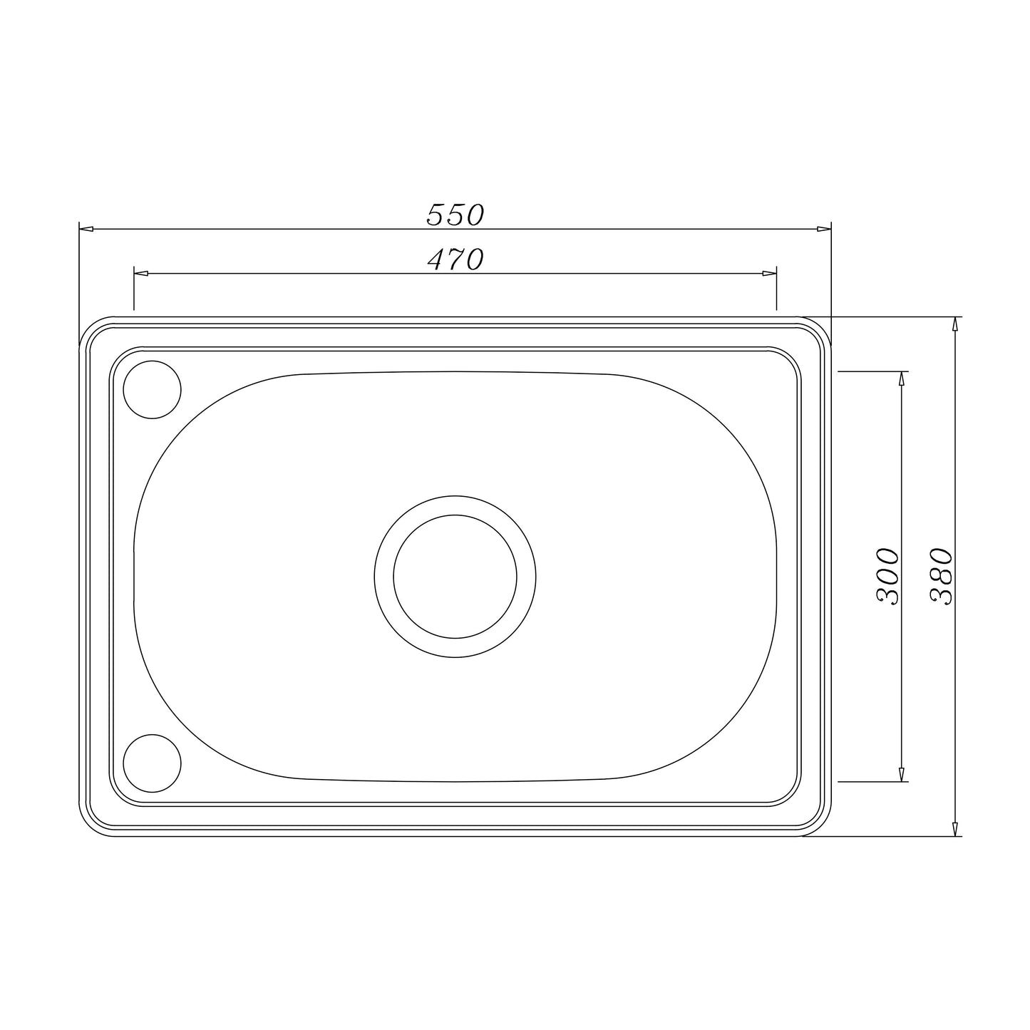 30 Litre - Sofia Insert Laundry Trough - 380*550mm