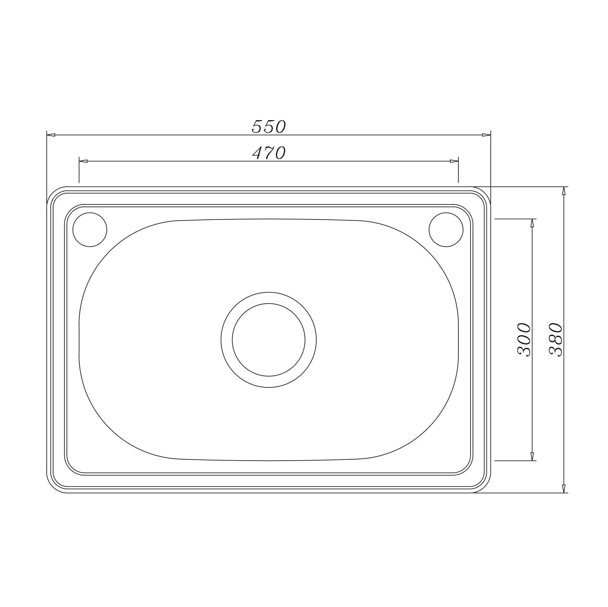 30 Litre - Sofia Insert Laundry Trough - 550*380mm 