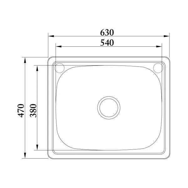 47 Litre - Sofia Insert Laundry Trough 