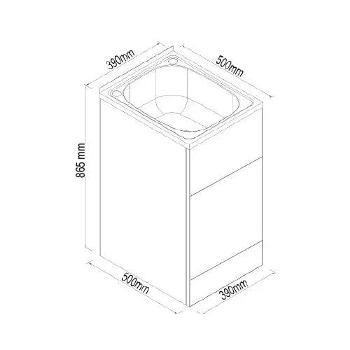 Rio Laundry Trough with MDF Cabinet 