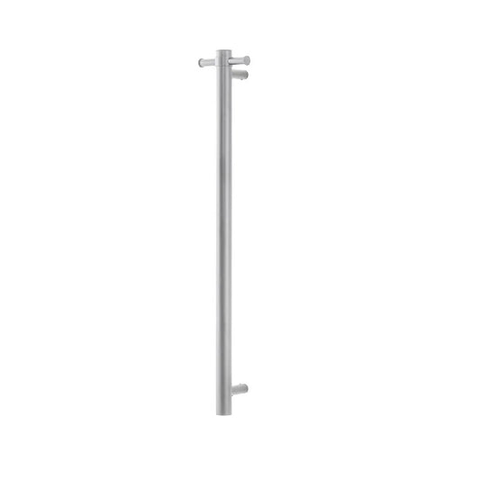 Round Vertical Electric Heated Towel Rack Single Bar