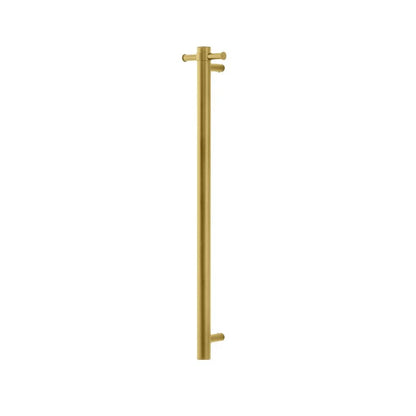 Round Vertical Electric Heated Towel Rack Single Bar