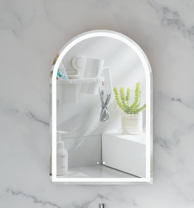 Imperial Arch LED Shaving Cabinet 600x900mm - MATTE WHITE Carysil