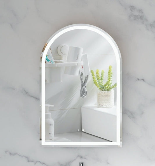 Imperial Arch LED Shaving Cabinet 600x900mm - MATTE WHITE Carysil