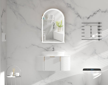 Imperial Arch LED Shaving Cabinet 600x900mm - MATTE WHITE Carysil