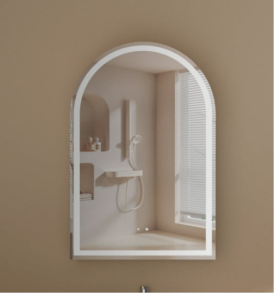 Imperial Arch LED Shaving Cabinet 600x900mm - WALNUT Carysil