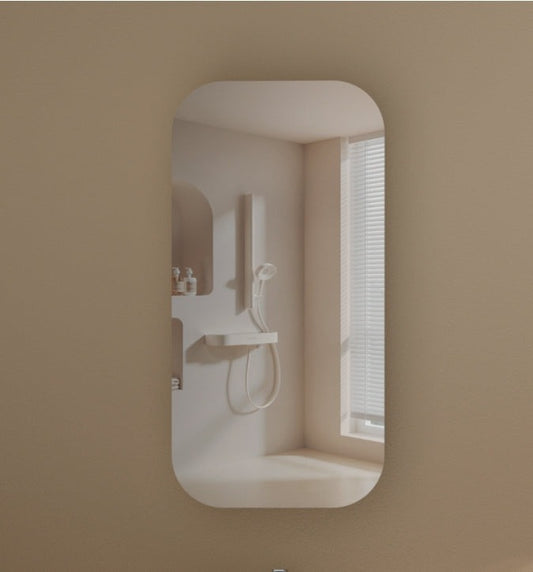 EARLS Squircle Shaving Cabinet 450x900mm - WALNUT Carysil