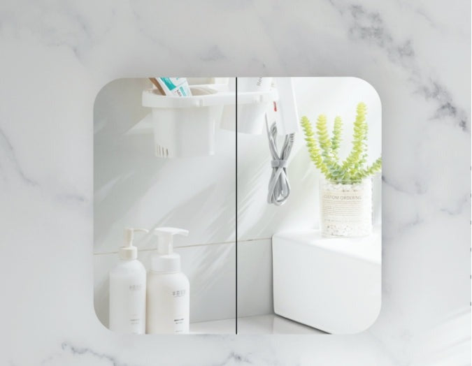 GRAND Shaving Cabinet  750x800mm/900x800mm - MATTE WHITE Carysil