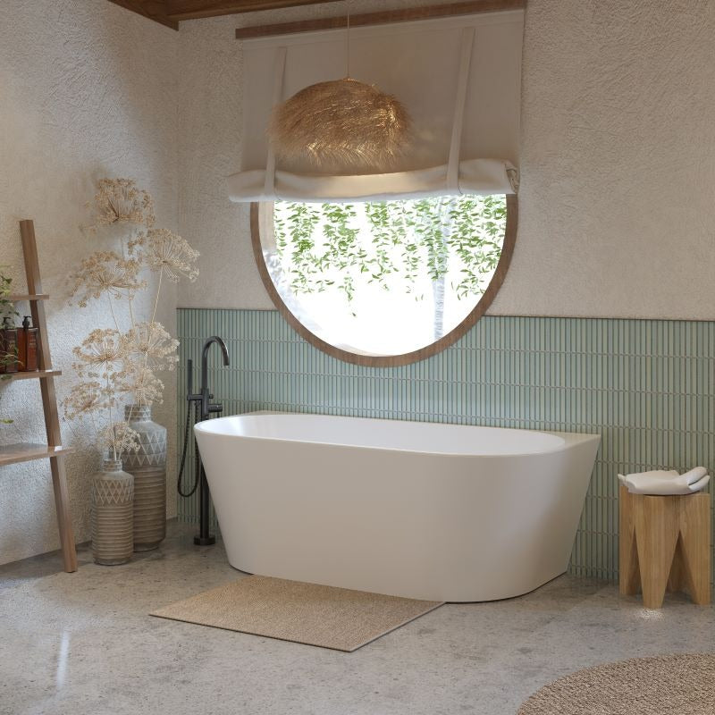 CORTONA Back To Wall Bathtub- 3 Sizes Available