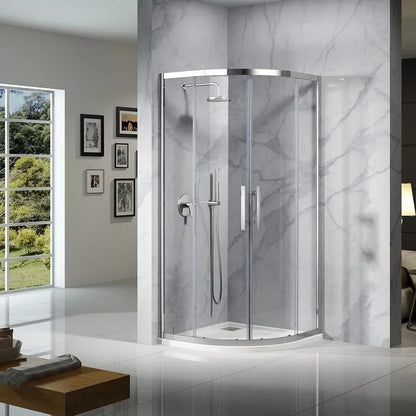LOUVE Curved Slider Shower Screen - 2 Sizes Available