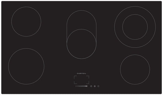 Carysil Built-In Ceramic Hob 90 CM - Black Glass finish