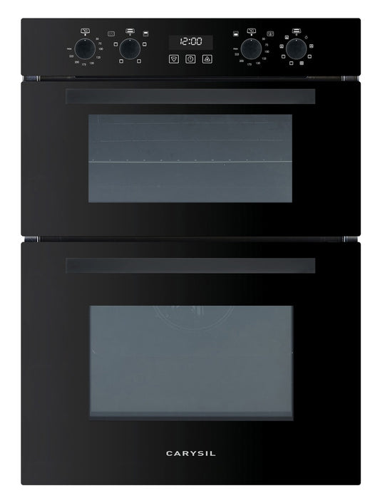 Carysil Built-In Black Double Oven 60CM