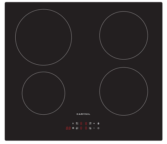 Carysil Built- In Induction Hob 60CM - Black Glass Finish