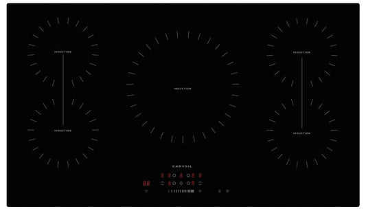 Carysil Built- In Induction Hob 90CM - Black Glass finish
