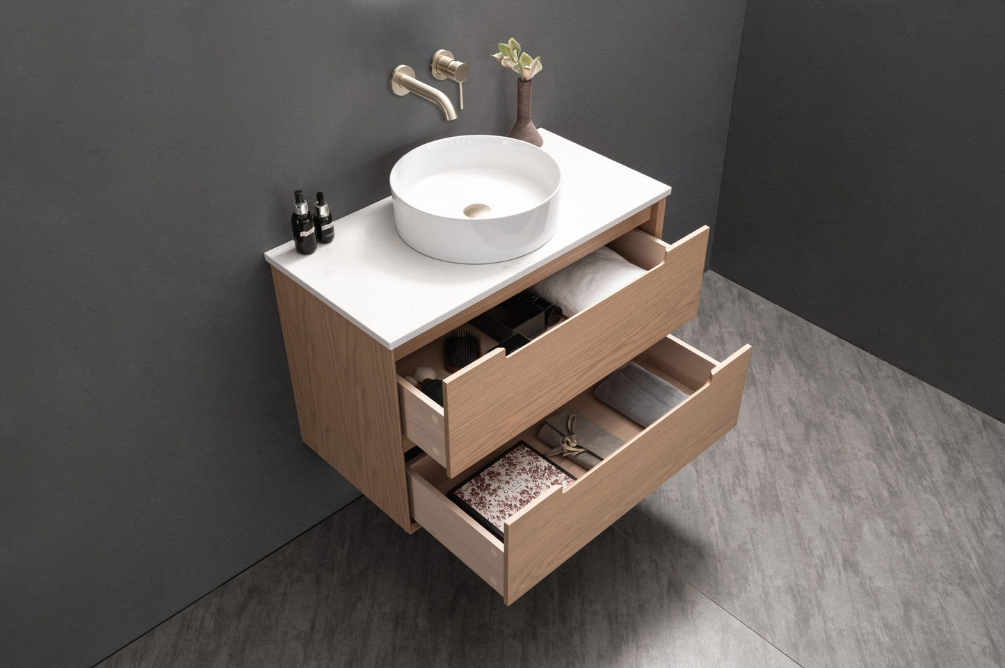 ELWOOD Wall Hung Vanity- 4 Sizes Available