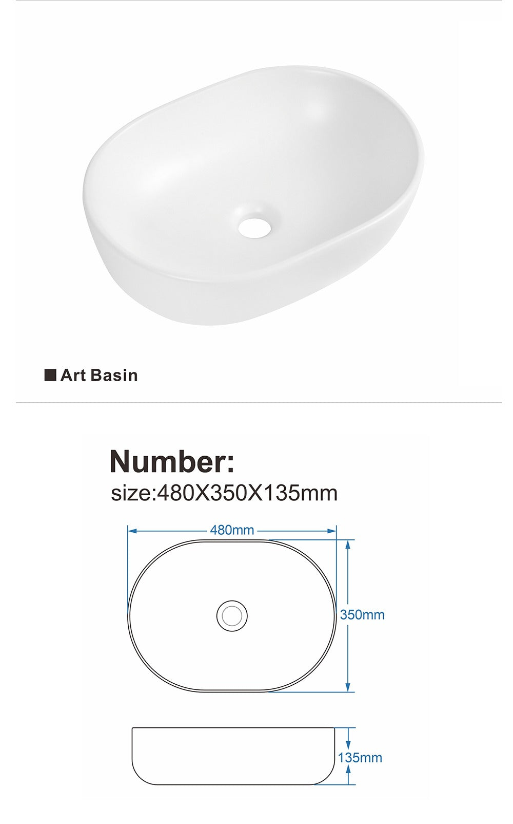 Flora Above Counter Ceramic Basin