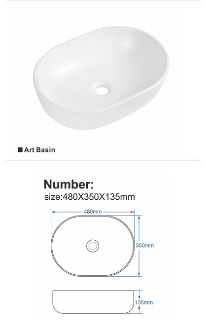 Flora Above Counter Ceramic Basin