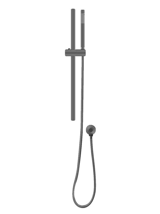 Shower Rail with Handheld Shower - in Brushed Nickel, Gun Metal Grey and Brushed Brass