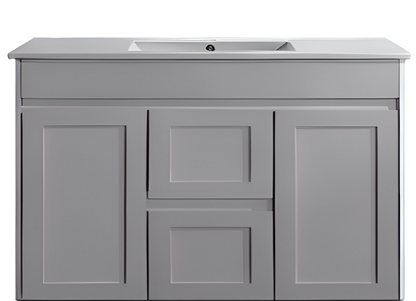 Luna Wall Hung Vanity - Matte Grey 