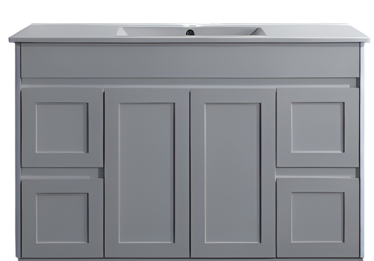 Luna Wall Hung Vanity - Matte Grey 