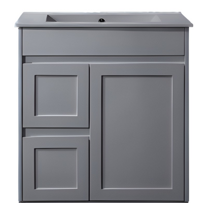 Luna Wall Hung Vanity - Matte Grey 
