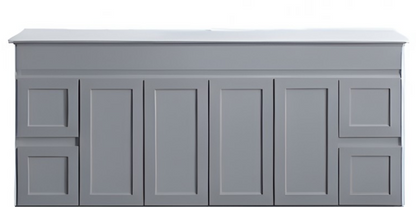 Luna Wall Hung Vanity - Matte Grey 