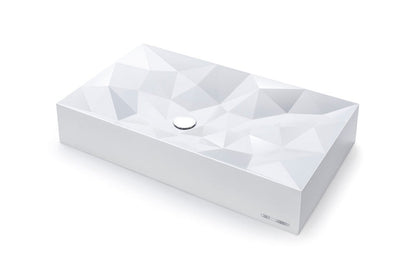 Sternhagen Kristall Above Counter Basin White or Black Glossy Bathroom Basin Sani-Quartz Composite High-End