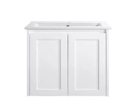 Luna Wall Hung Vanity - Gloss White 