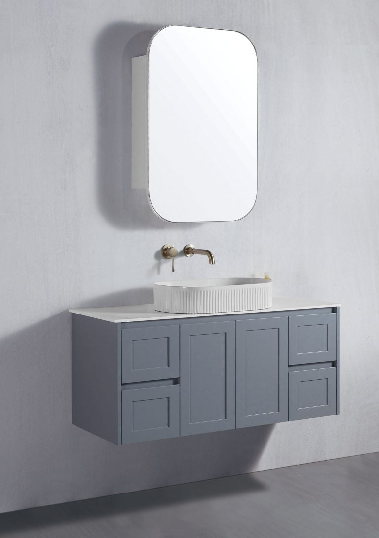 Luna Wall Hung Vanity - 4 Colors & 6 Sizes Available