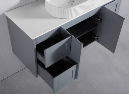 Luna Wall Hung Vanity - 4 Colors & 6 Sizes Available