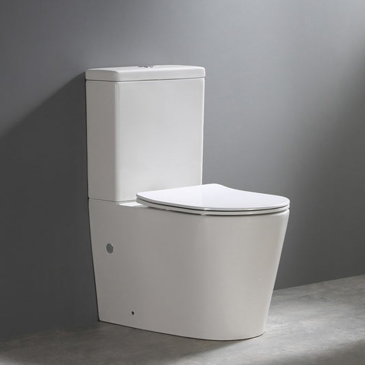 ROYAL Rimless Back to wall Nano Cistern and Toilet Suite – Gloss White