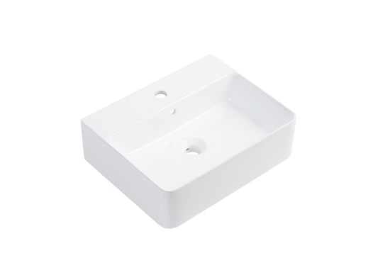 Gloss White Above Counter Ceramic Basin - 520x420x155mm