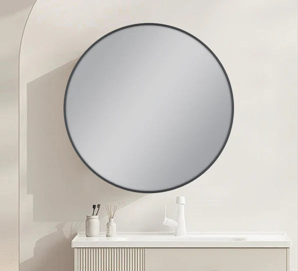 Round Framed 800mm Carysil Mirrors - 4 Colors