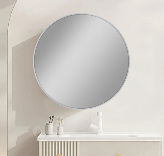 Round Framed 800mm Carysil Mirrors - 4 Colors