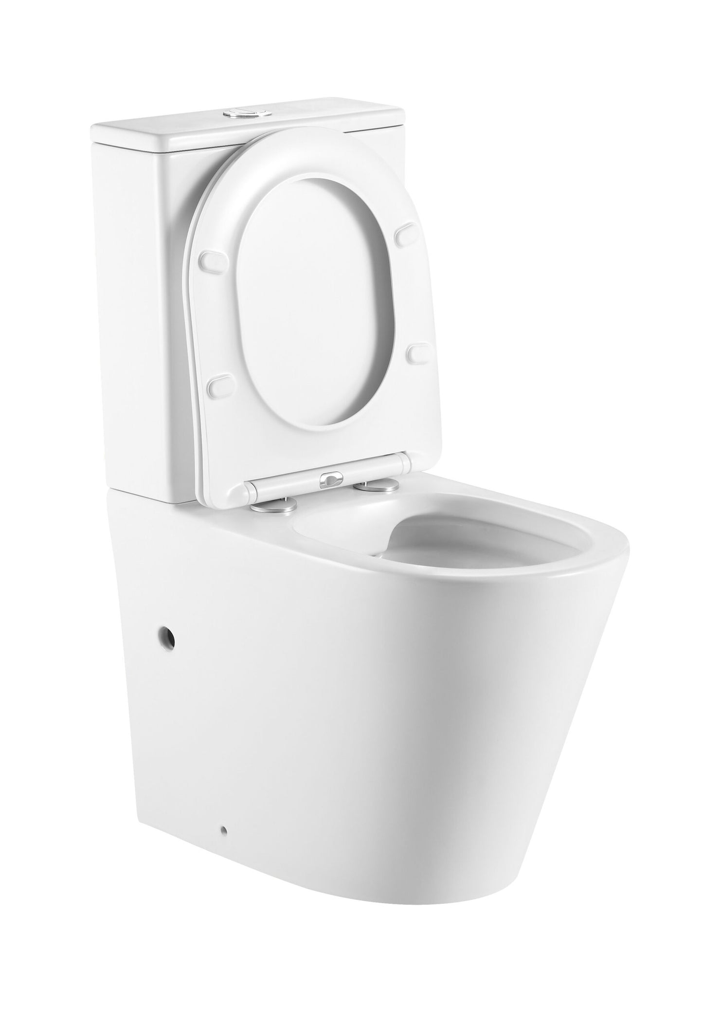 NOVEL Rimless Nano Ceramic Back to wall Toilet Suite – Gloss White