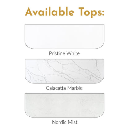 ALMERE Wall Hung Vanity - 4 Sizes Available