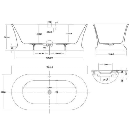 Oasis Freestanding Bathtub