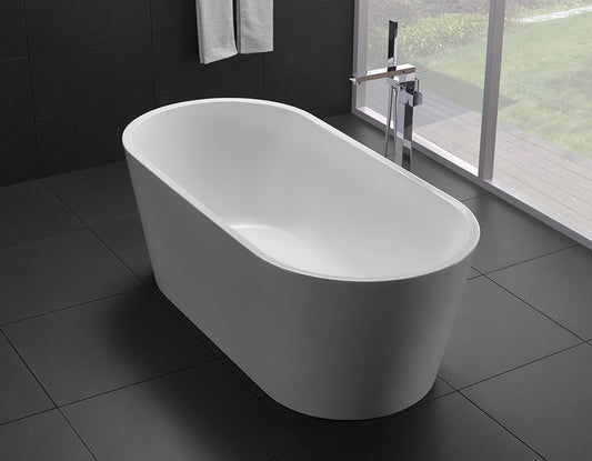 OSLO Freestanding Bathtub - Black or White - in 3 Sizes (1400mm,1500mmm,1700mm)