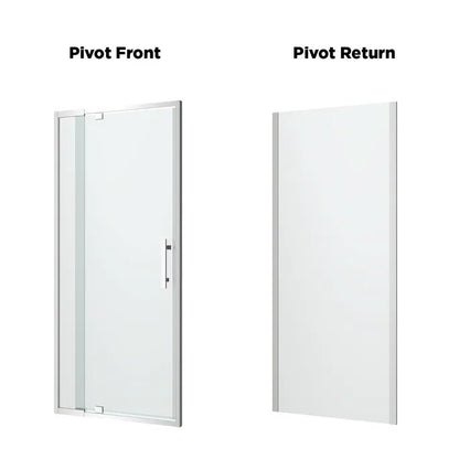 LOUVE Square Pivot Shower Screen - 5 Sizes & 2 Color's Available