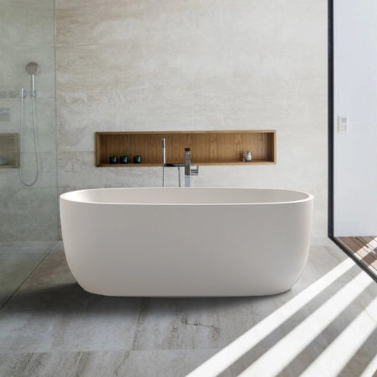 Paris Freestanding Bathtub - 2 Sizes (1500mm,1700mm) - Matte or Glossy White