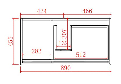 PETRA Wall Hung Vanity 600mm-1500mm