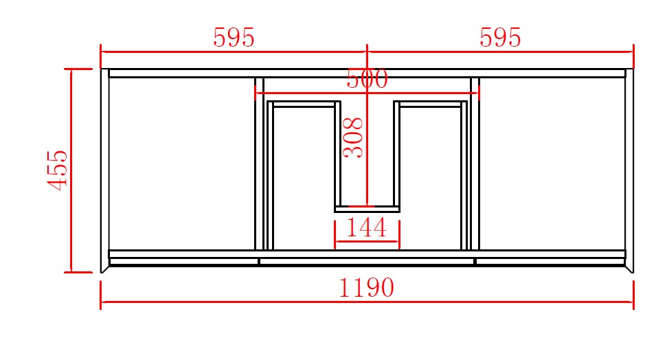 PETRA Wall Hung Vanity 600mm-1500mm