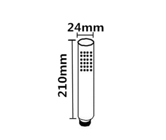 Round Single Function Gun Metal Grey Brass Handheld Shower